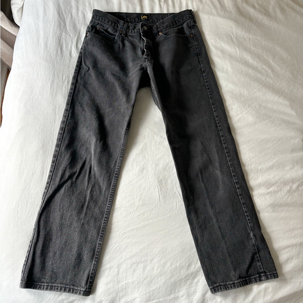 Lees Faded Black Regular Fit Jeans
